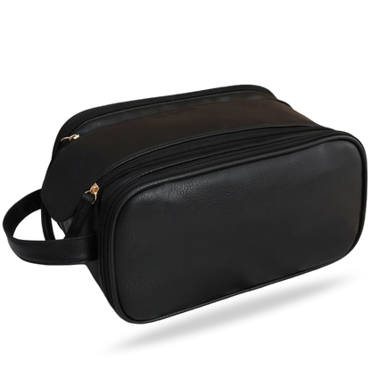 Triple Compartment Makeup Bag