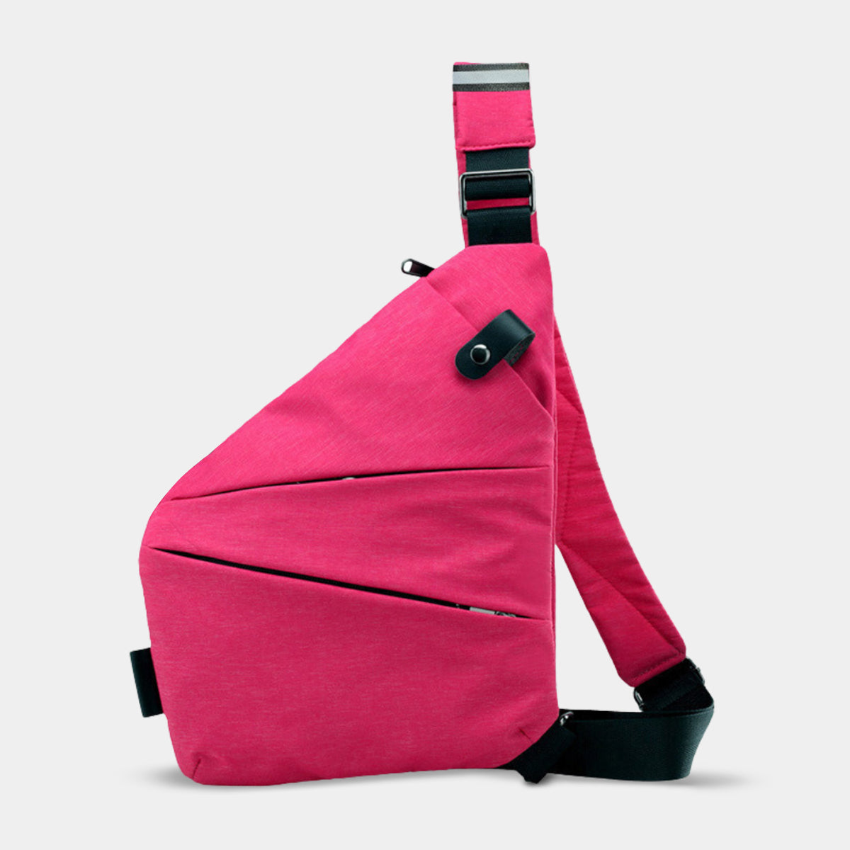 Flightag anti-theft travel bag for women in bright pink with crossbody strap