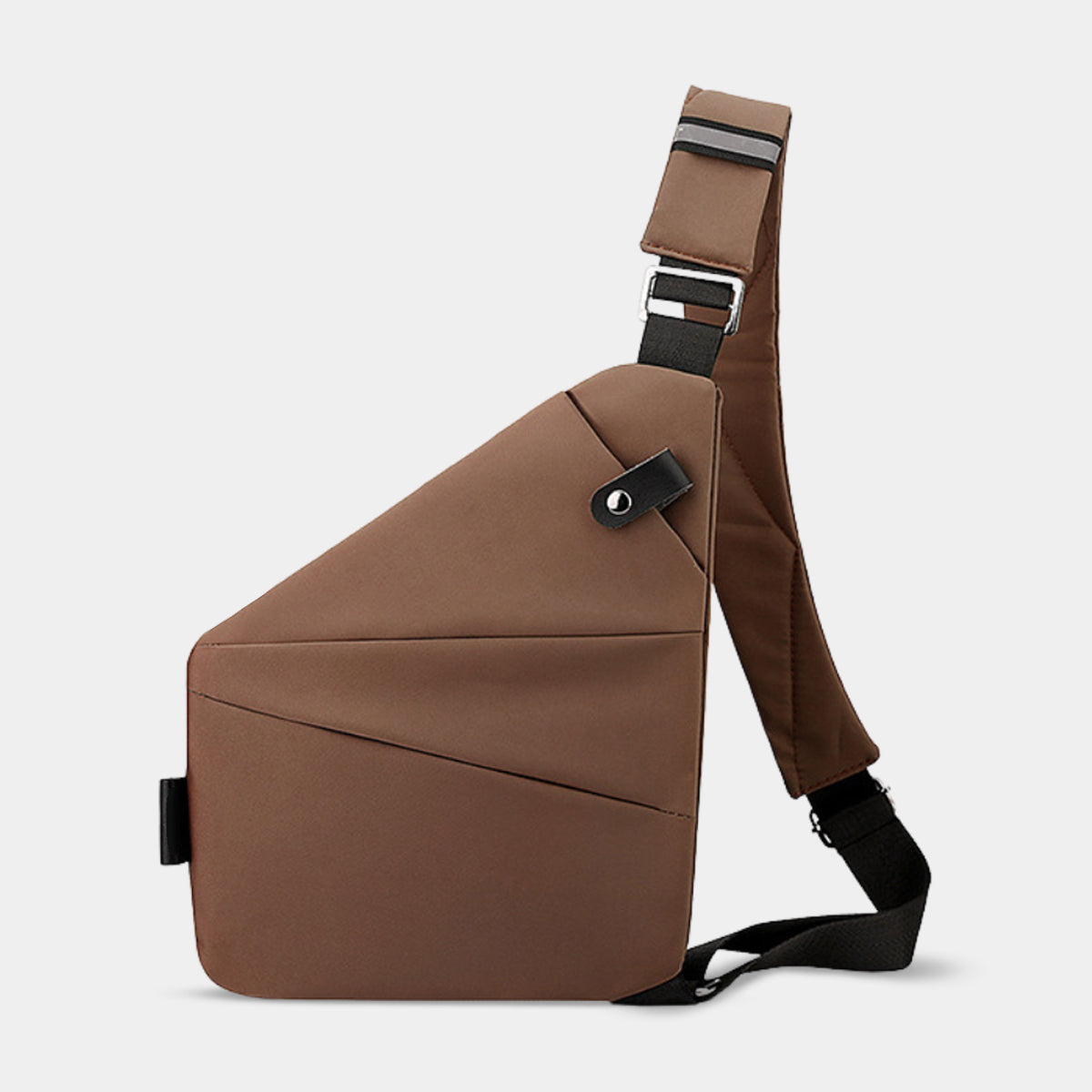 Flightag anti-theft travel bag for women in coffee with crossbody strap