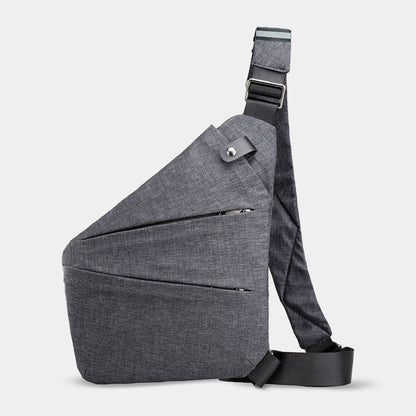 Flightag anti-theft travel bag for women in gray with crossbody strap