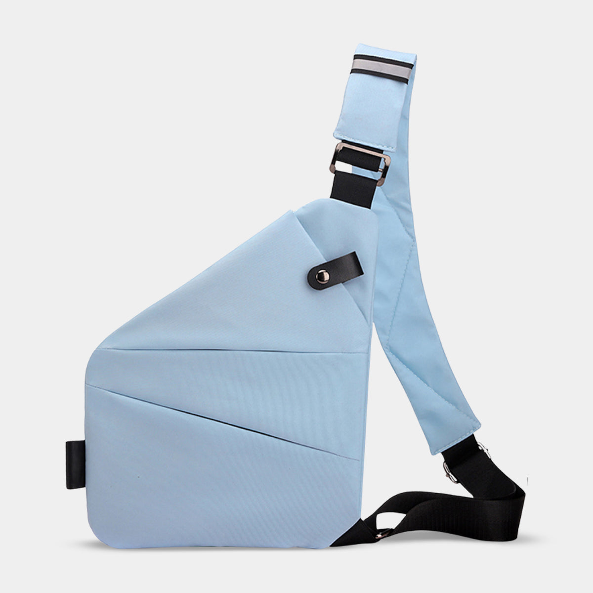 Flightag anti-theft travel bag for women in light blue with crossbody strap