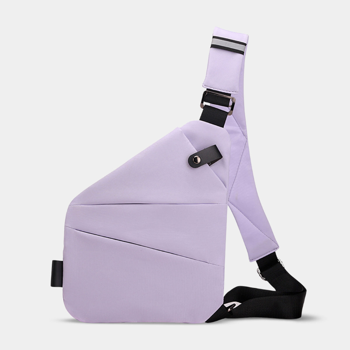 Flightag anti-theft travel bag for women in light purple with crossbody strap