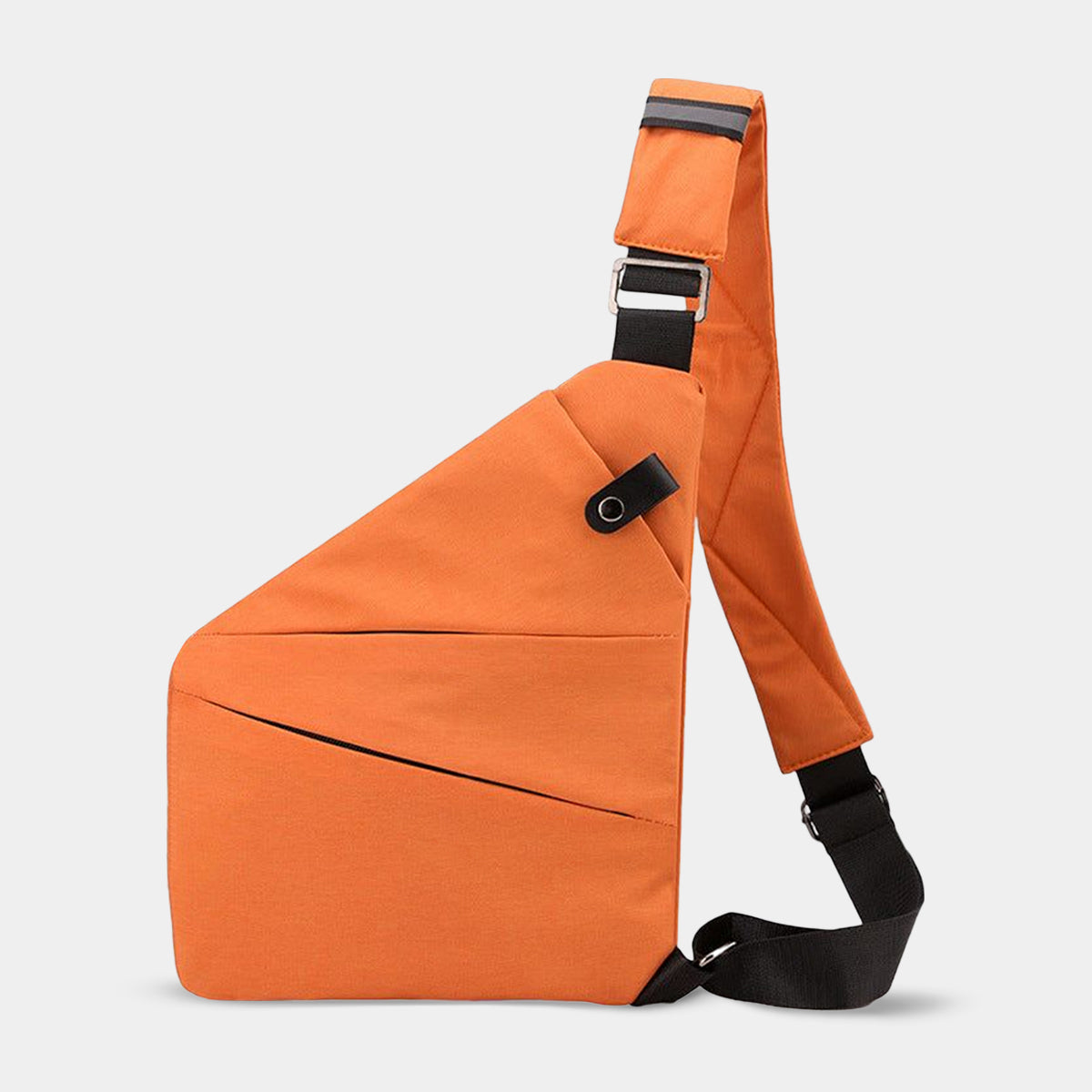 Flightag anti-theft travel bag for women in orange with crossbody strap