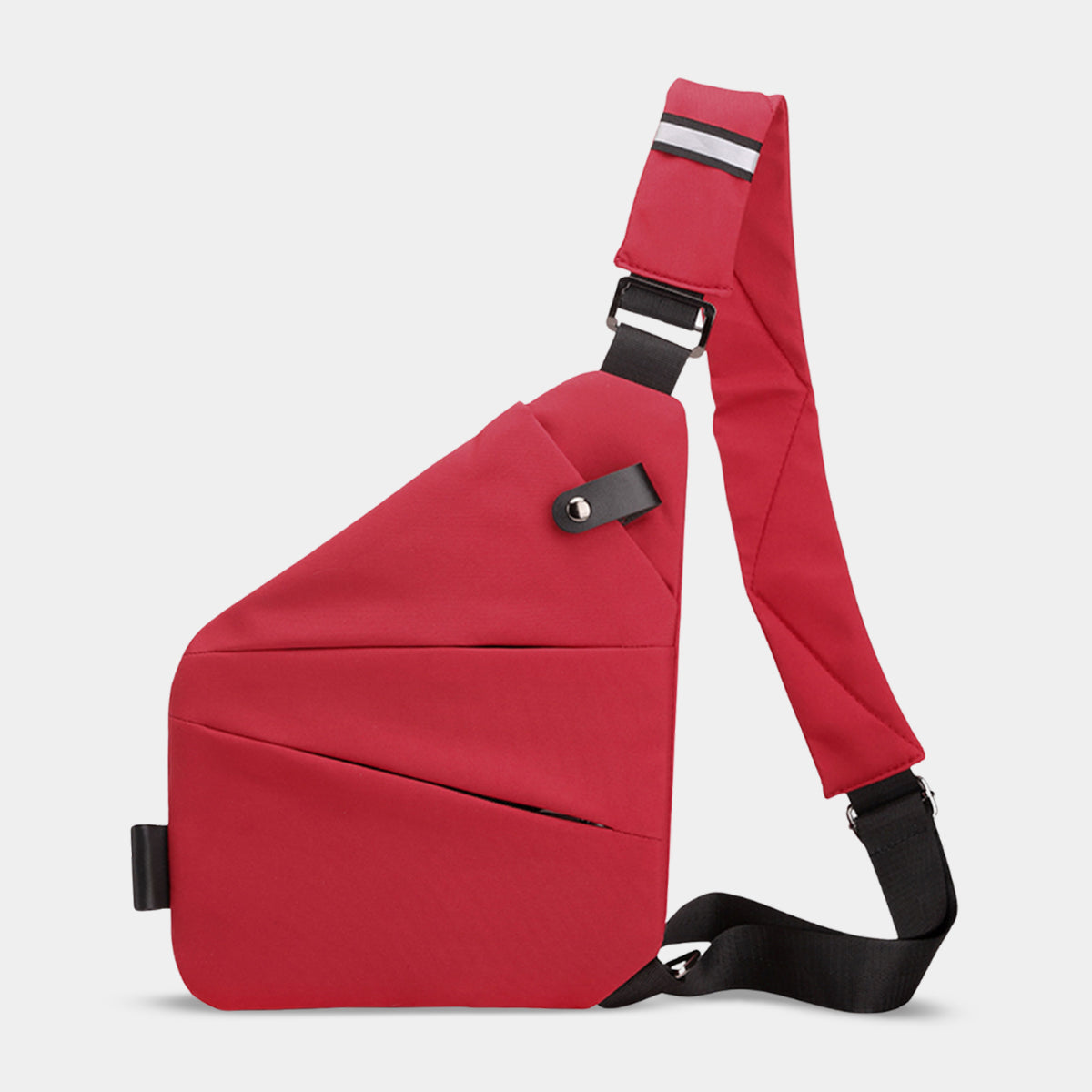 Flightag anti-theft travel bag for women in red with crossbody strap
