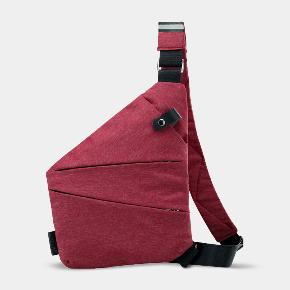 Flightag anti-theft travel bag for women in red wine with crossbody strap