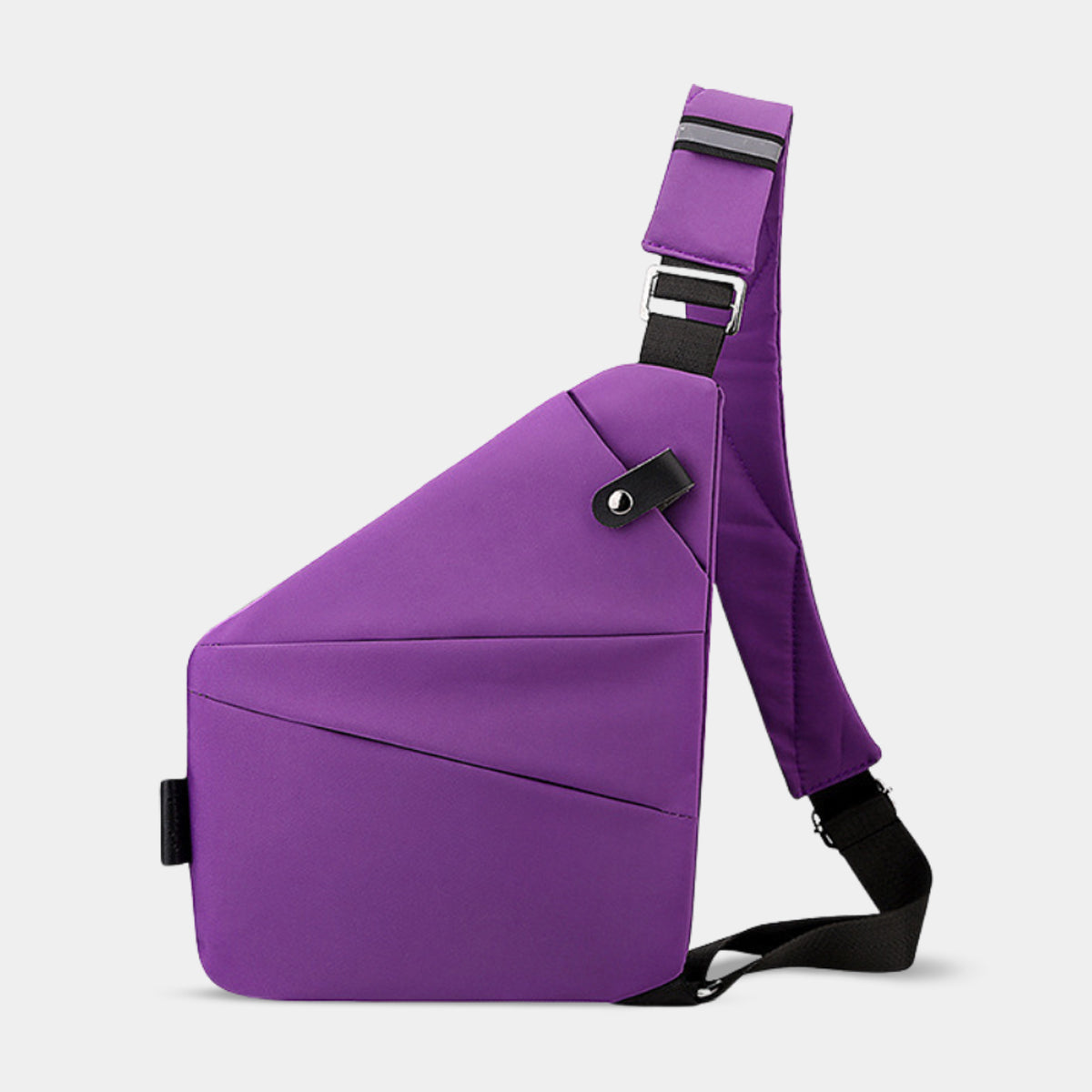 Flightag anti-theft travel bag for women in violet with crossbody strap